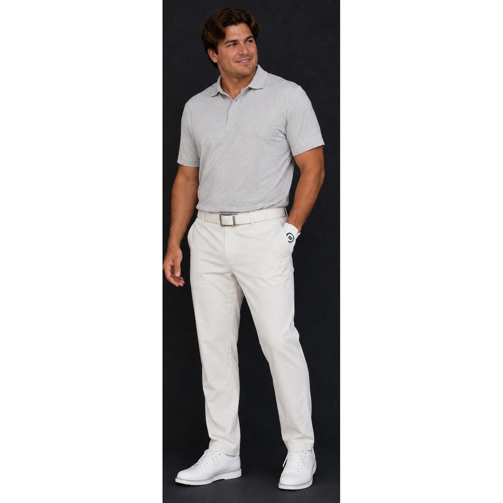 Bonobos Golf Pants Mens 42x30 White Performance Recycled Polyester Straight Leg
